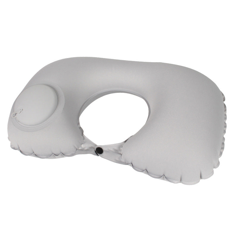 Inflatable U-shaped pillow airplane travel three-piece set nap neck pillow