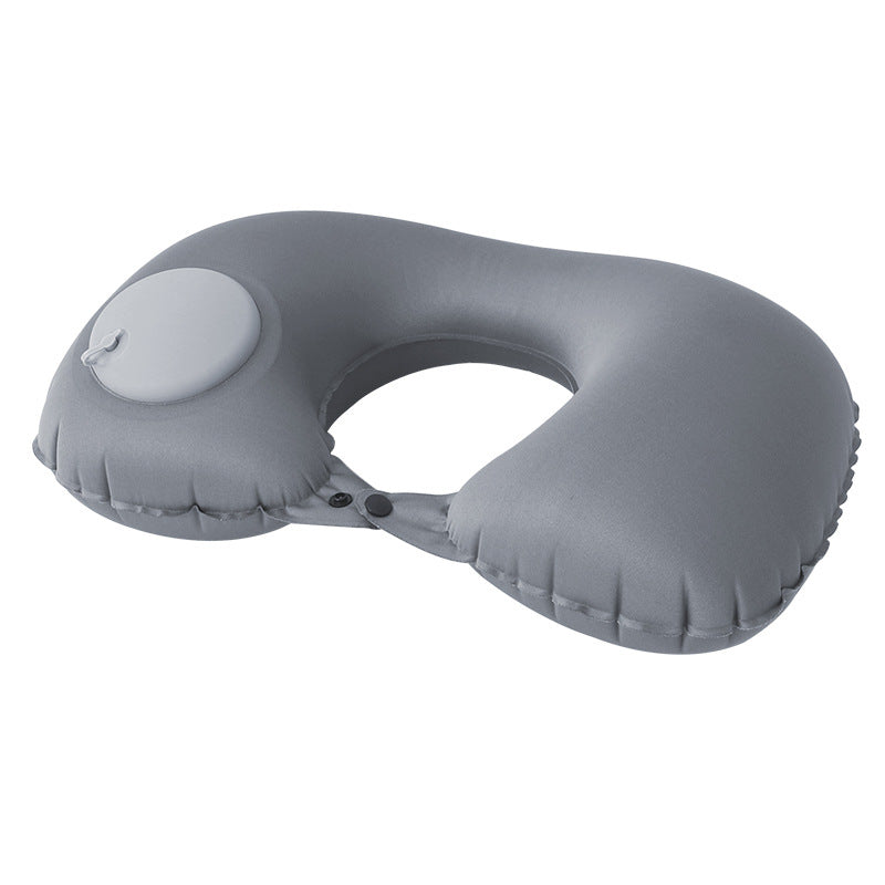 Inflatable U-shaped pillow airplane travel three-piece set nap neck pillow