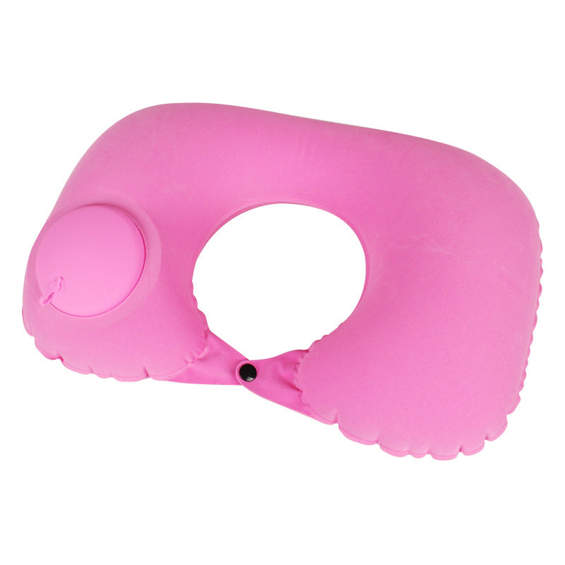 Inflatable U-shaped pillow airplane travel three-piece set nap neck pillow