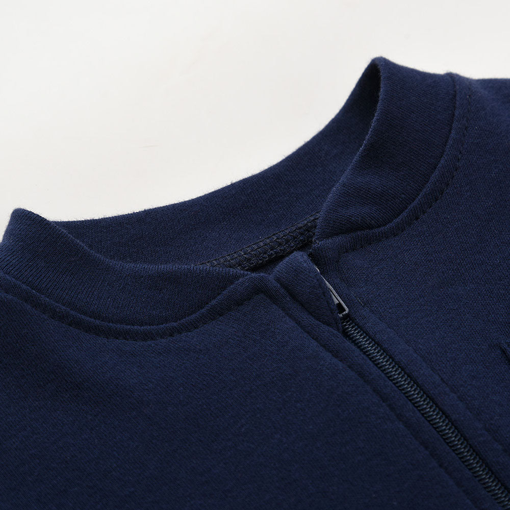 Zipper in Oat baby newborn Romper