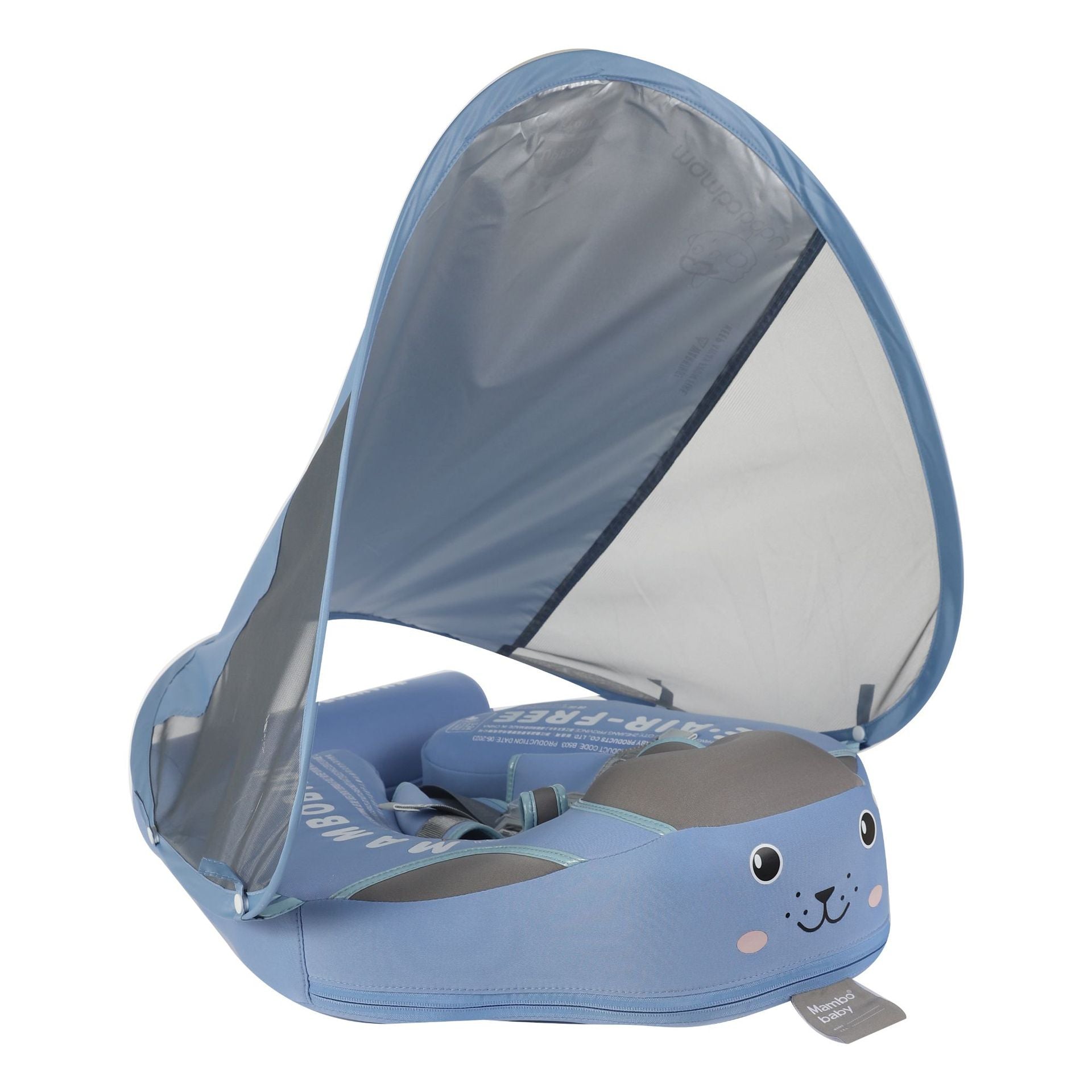 Baby Swimming Float with Canopy and Tail Butterfly Sun Protection