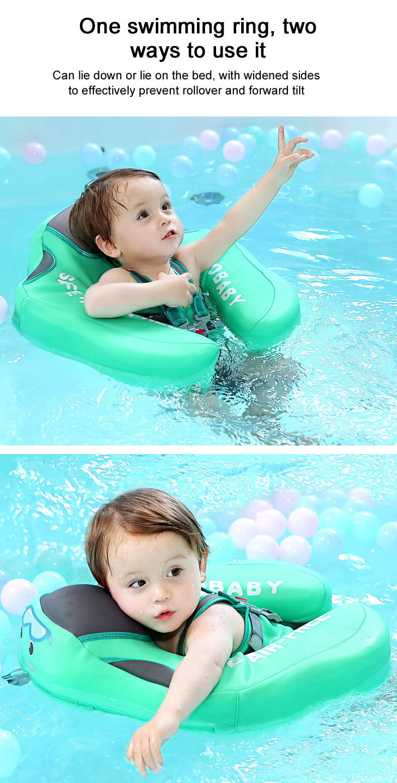 Baby Swimming Float with Canopy and Tail Butterfly Sun Protection