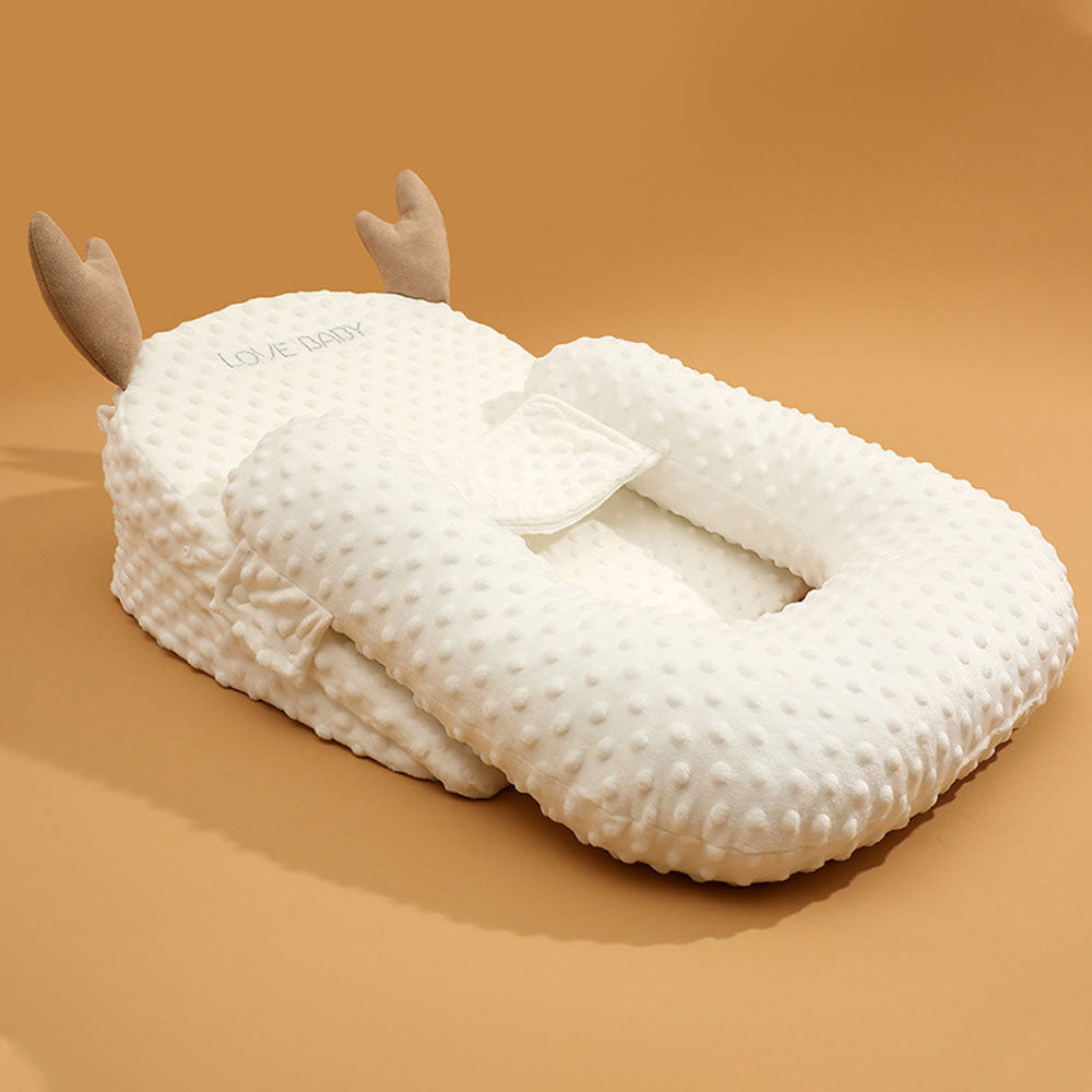 Baby Anti-Spitting up Slope Pillow Anti Reflux Lounger Bed Crib