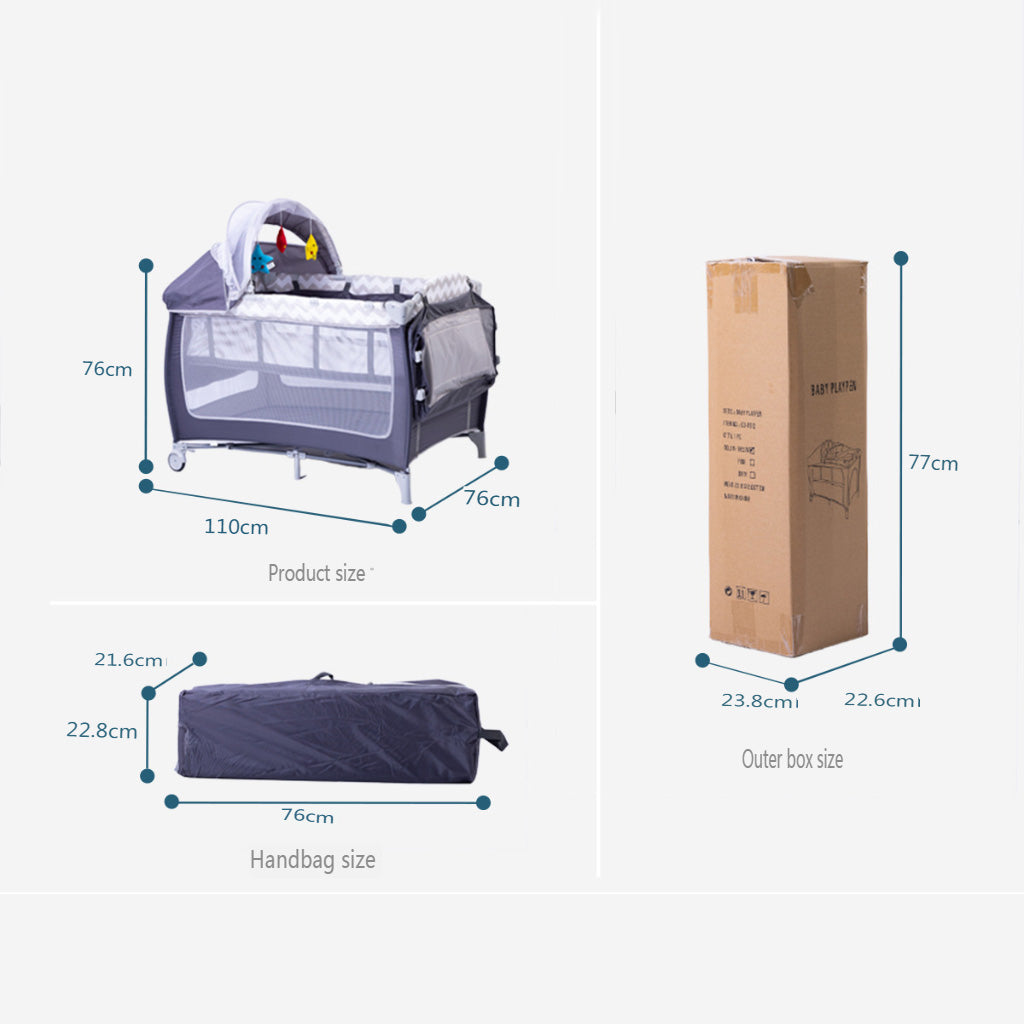 Diaper changing care table bassinets movable bedside Sleeper Crib Foldable