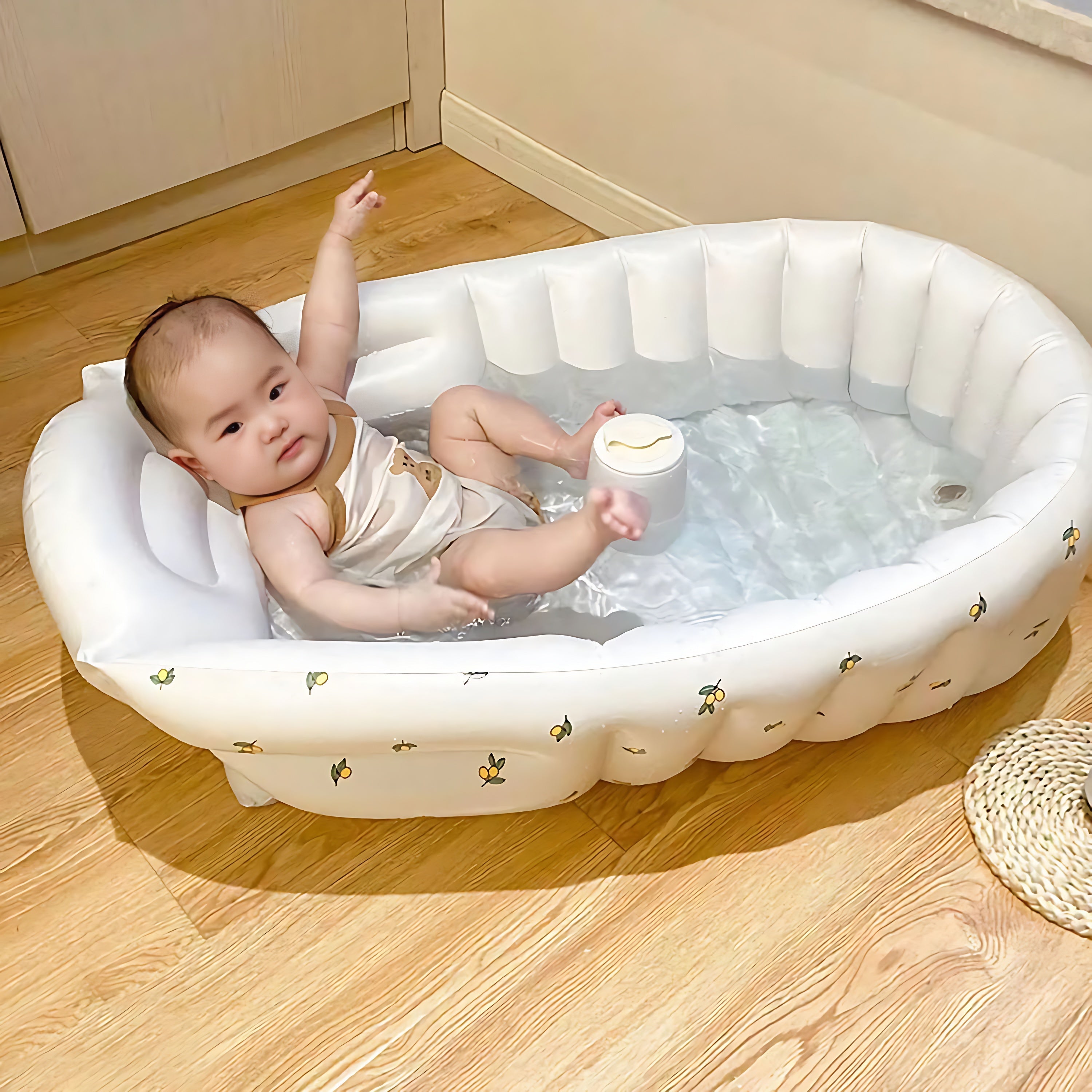Portable baby bath tub newborn bath foldable children's inflatable swimming pool