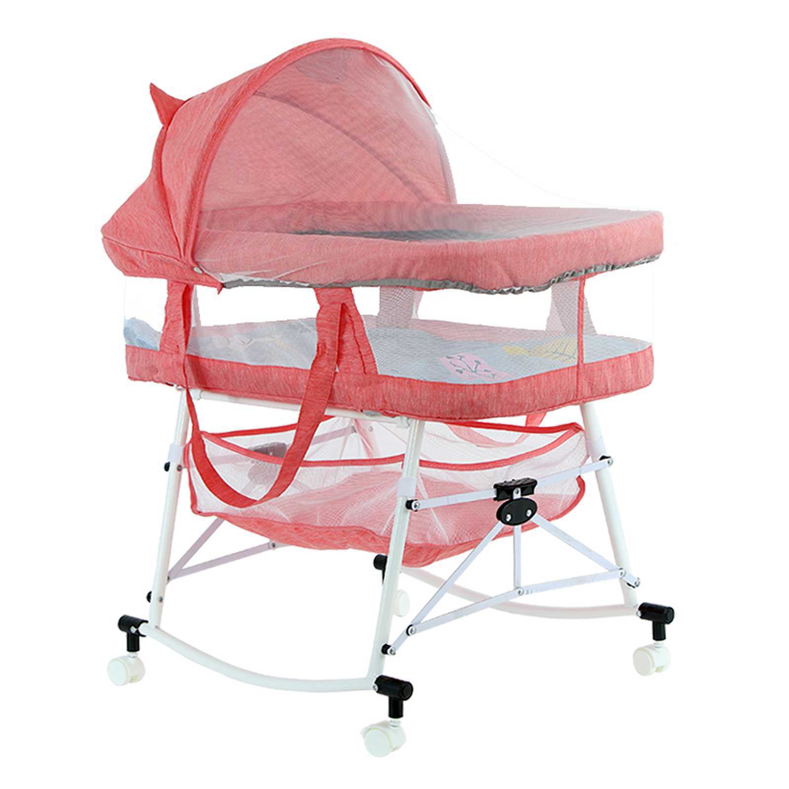 Baby newborn foldable movable outdoor portable Bassinet rocking Crib bed