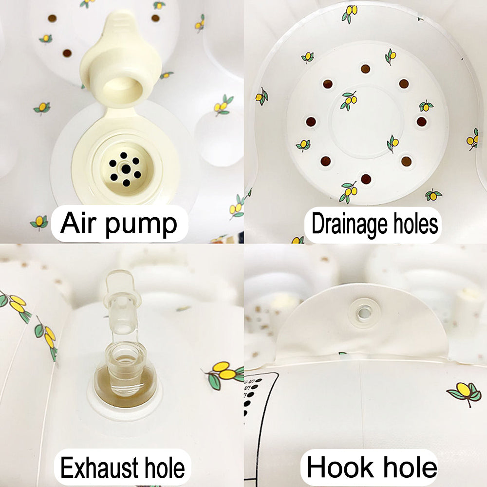 Baby sit and stand bathing bath stool anti-fall chair inflatable sofa foldable