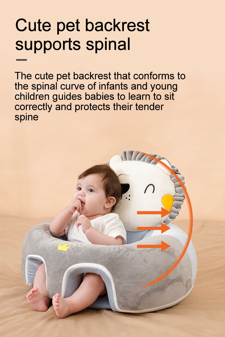 Baby Sitting Support Seat Sofa, Infant Learning Chair Head Protect