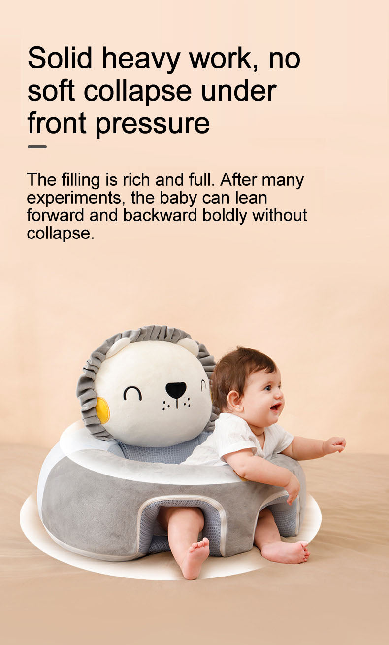 Baby Sitting Support Seat Sofa, Infant Learning Chair Head Protect