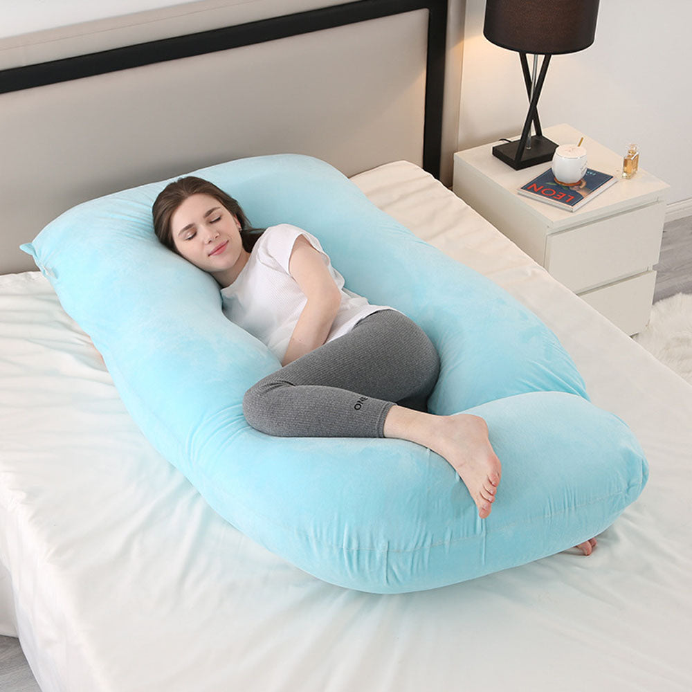 G Shaped Body Pillow: Ergonomic Support for Moms & Bump Comfort