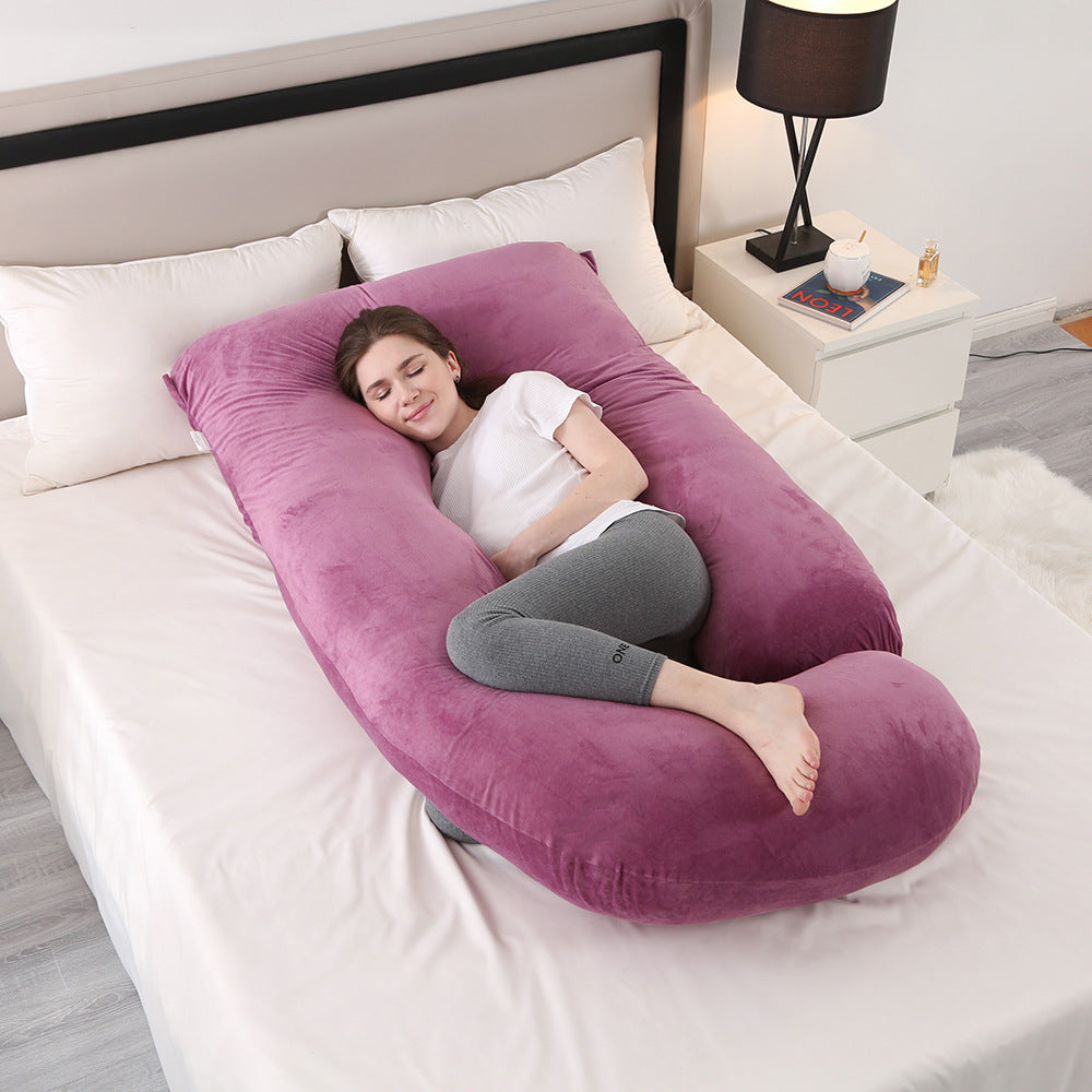 G Shaped Body Pillow: Ergonomic Support for Moms & Bump Comfort
