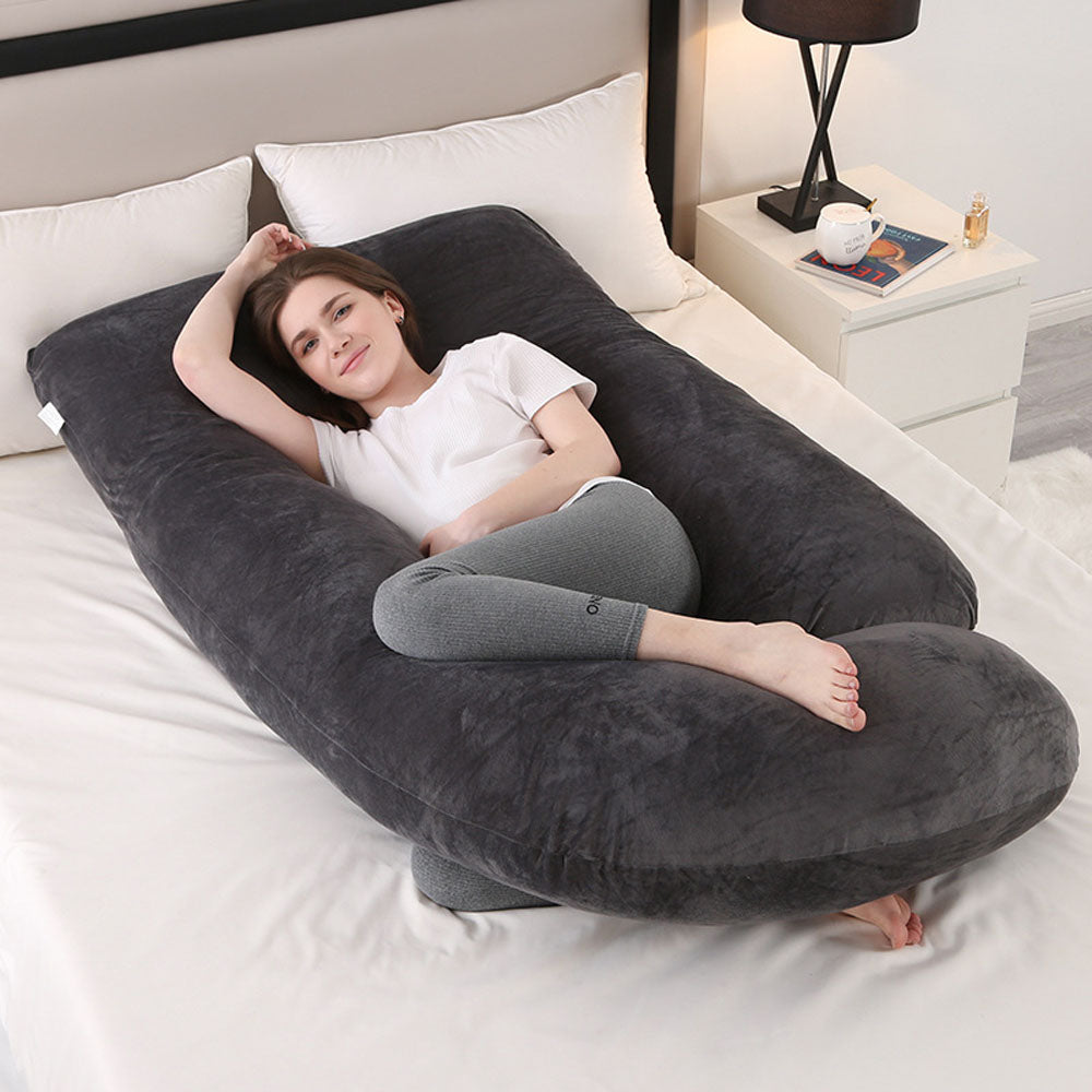 G Shaped Body Pillow: Ergonomic Support for Moms & Bump Comfort