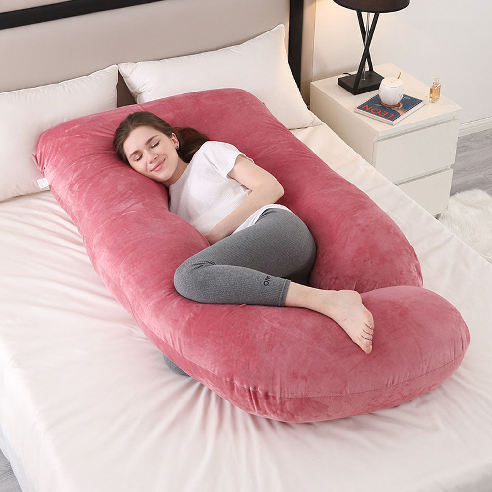 G Shaped Body Pillow: Ergonomic Support for Moms & Bump Comfort