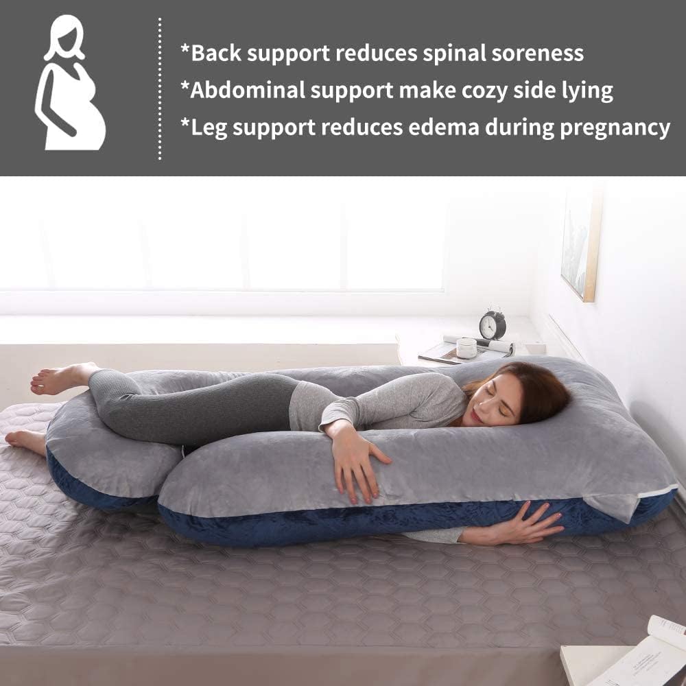 G Shaped Body Pillow: Ergonomic Support for Moms & Bump Comfort
