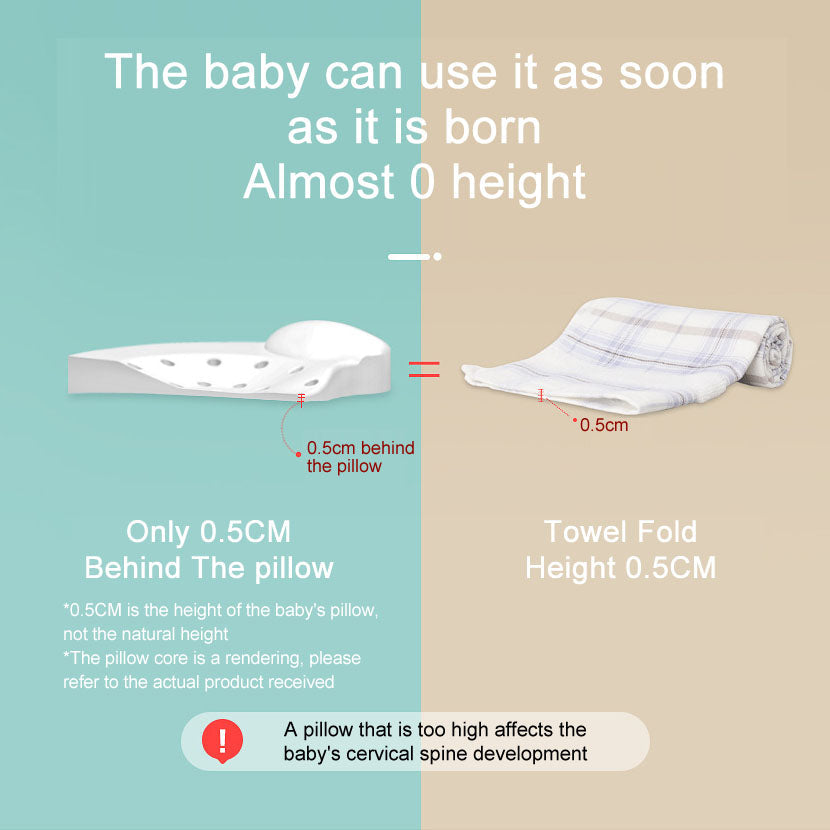 Newborn baby anti flat head pillow memory foam Breathable comfortable