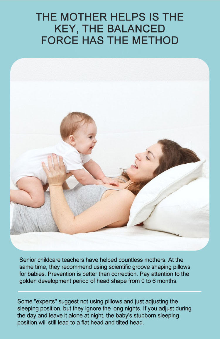 Baby Pillow For Anti Flat Head Memory Foam