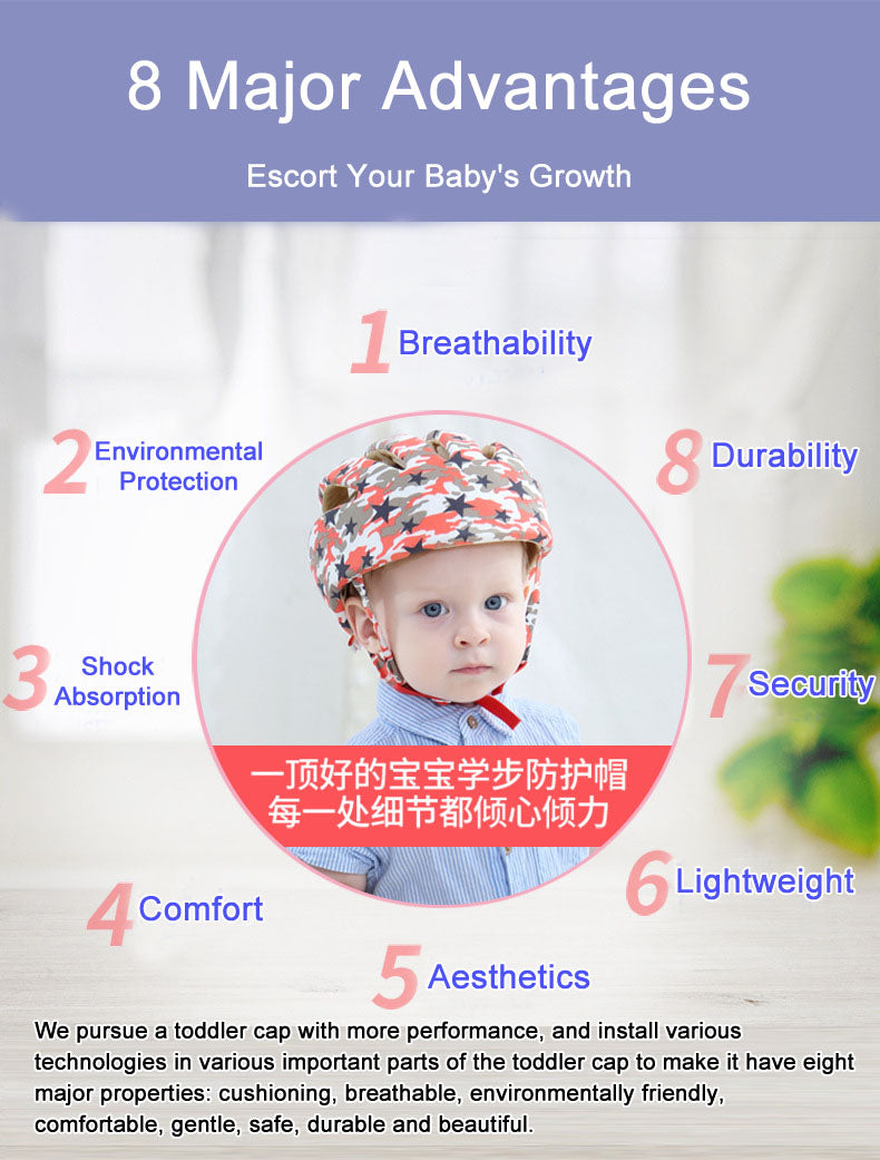 Baby Head Protector Helmet Hat for flat head with Soft Cushion