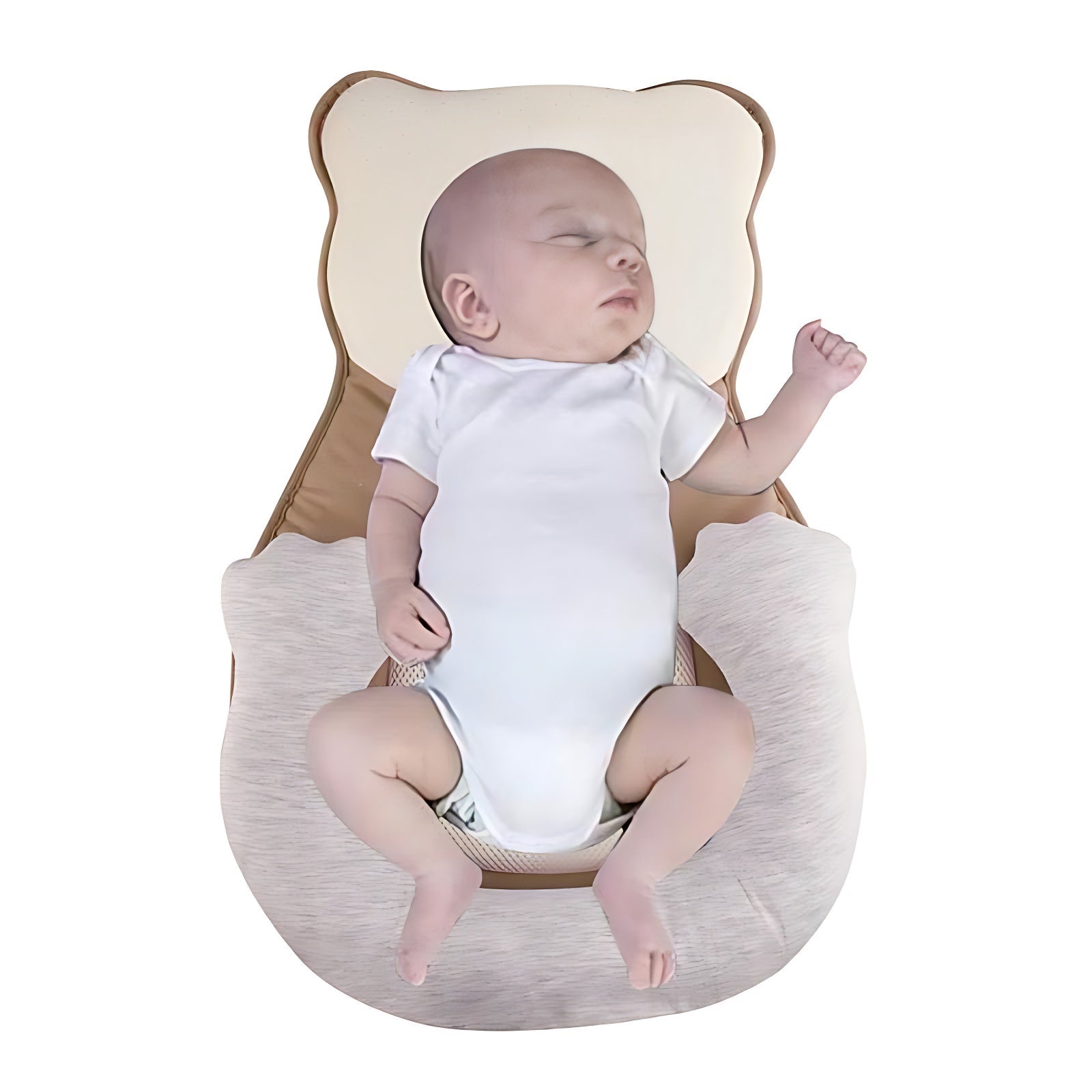 Baby Newborn Portable Pillow Lounger Bed Anti Flat Head Memory Foam
