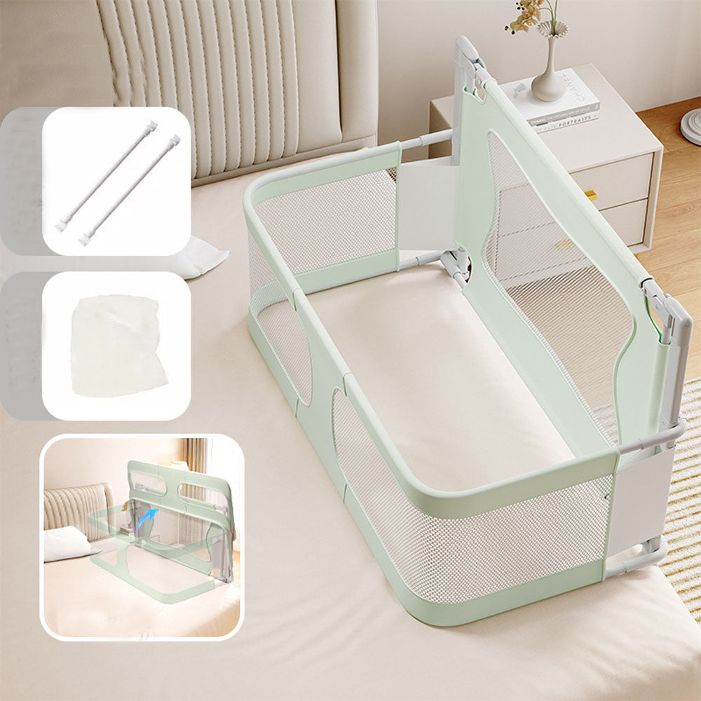 Baby Bedside Sleeper 3 in 1 Folding Portable Crib Breathable Safe Baby Bassinet