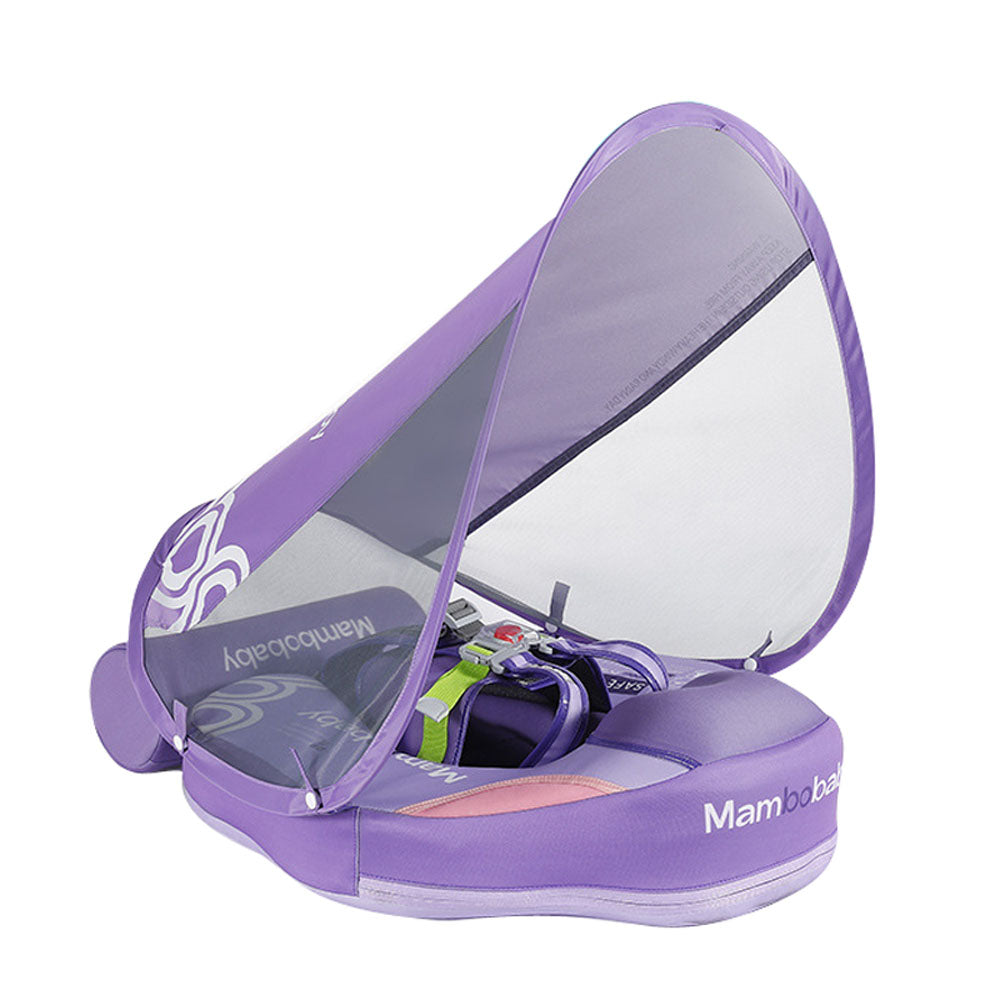 Mambobaby Baby infant Swimming Pool Float Deluxe with Canopy and Tail