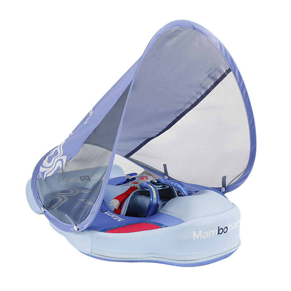 Mambobaby Baby infant Swimming Pool Float Deluxe with Canopy and Tail