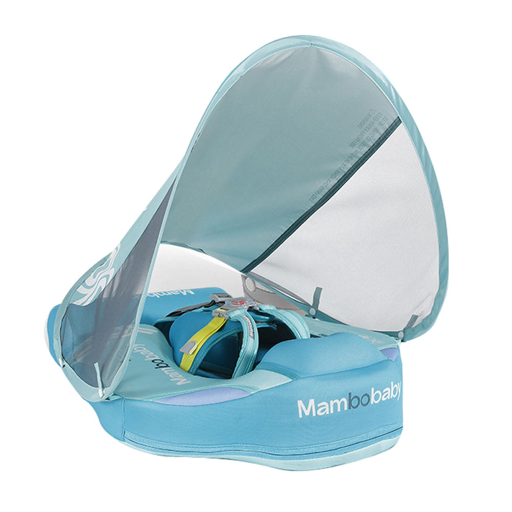 Mambobaby Baby infant Swimming Pool Float Deluxe with Canopy and Tail