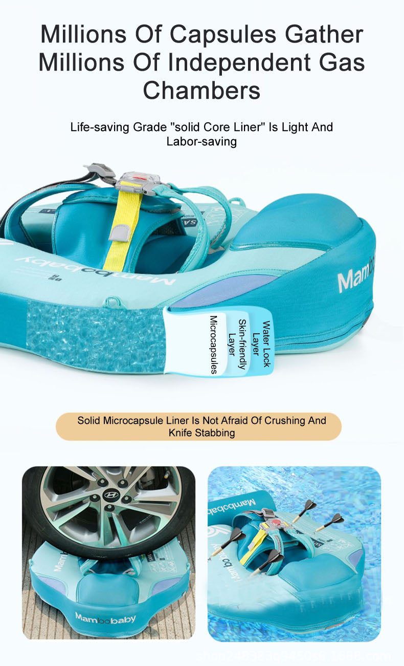 Mambobaby Baby infant Swimming Pool Float Deluxe with Canopy and Tail