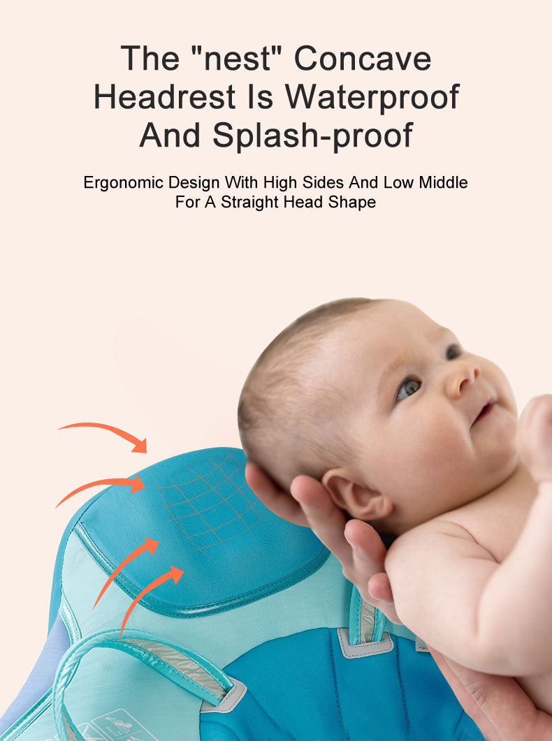 Mambobaby Baby infant Swimming Pool Float Deluxe with Canopy and Tail