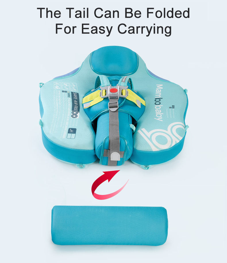 Mambobaby Baby infant Swimming Pool Float Deluxe with Canopy and Tail