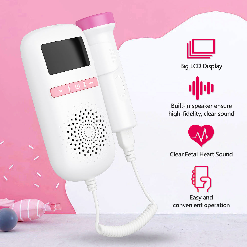 Portable Baby Heartbeat Tracker: At-Home Fetal Doppler for Moms