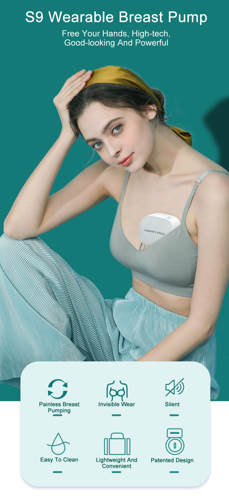 Wearable Electric Breast Pump Milk Extractor