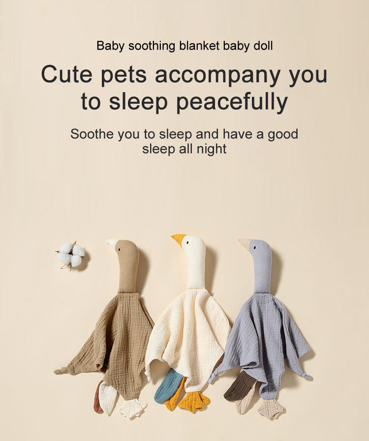 Baby soothing chewable doll to coax little swan to sleep