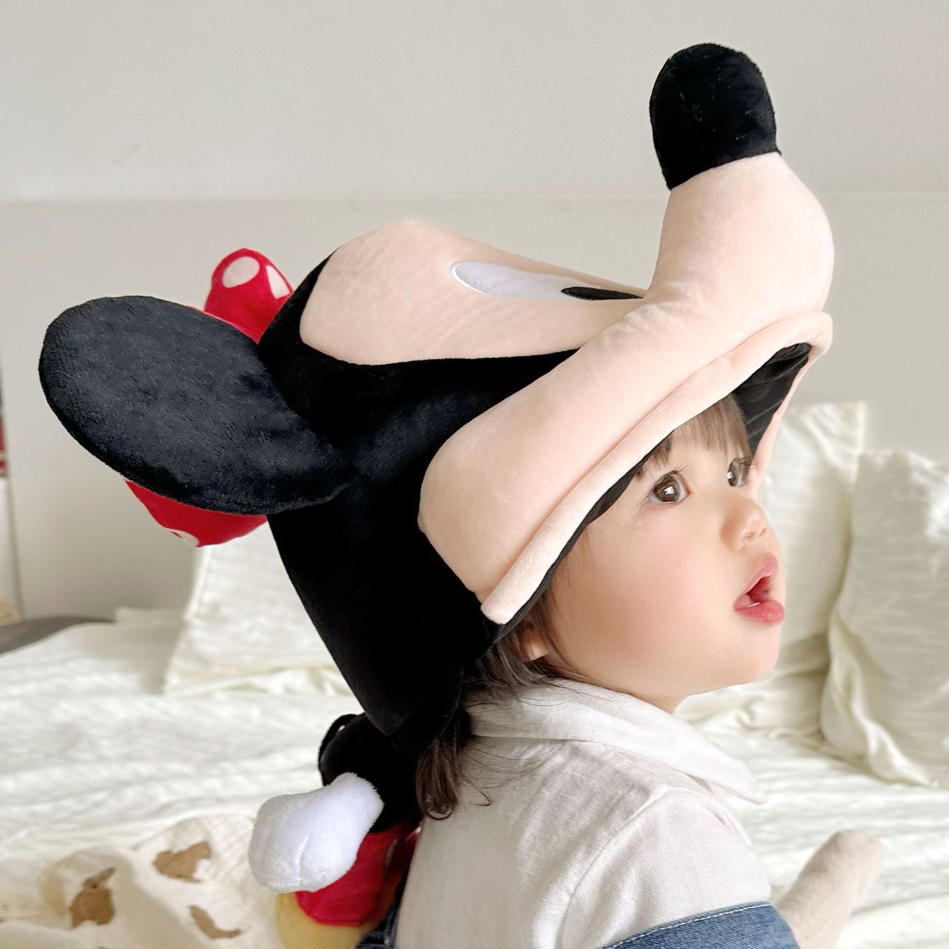 Mickey Minnie Cartoon Children's Doll Hat Baby Plush Hat Headgear Hat