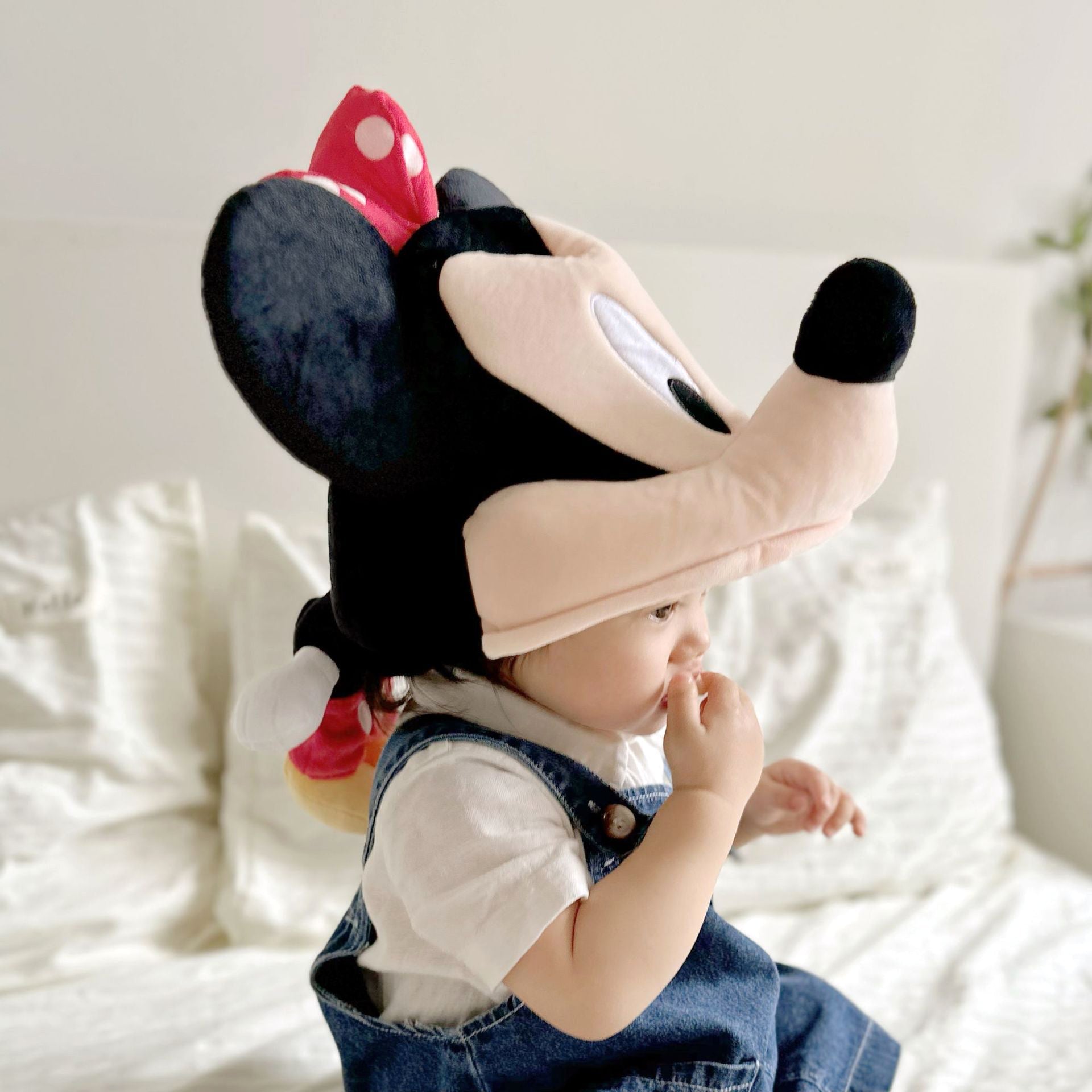 Mickey Minnie Cartoon Children's Doll Hat Baby Plush Hat Headgear Hat