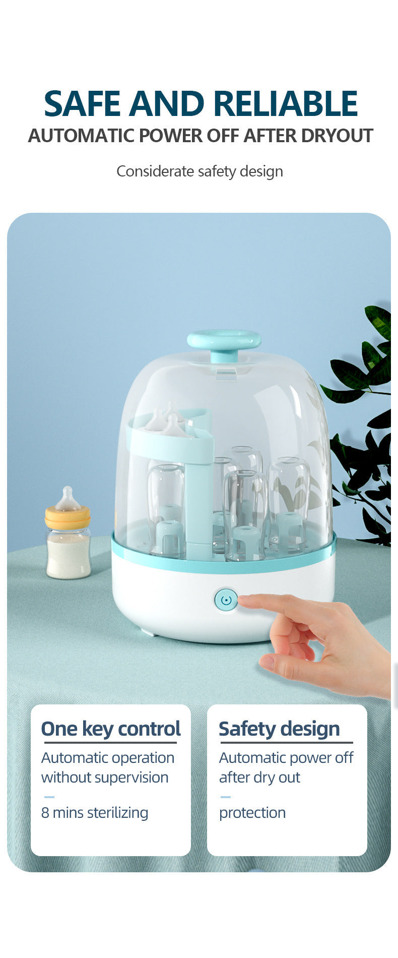 Baby Bottle High Temperature Steam Sterilizer