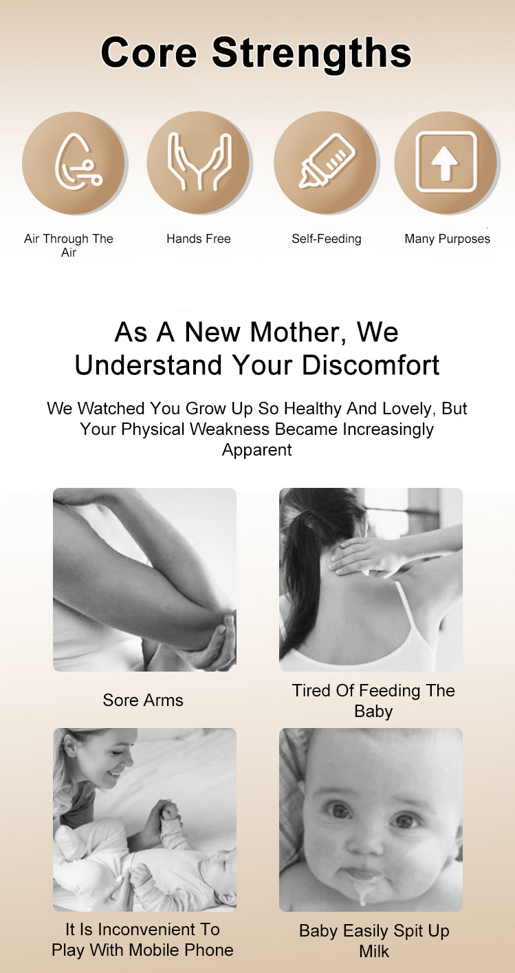Bottle Feed for Baby Holder Hands Free Self Feeding Breastfeeding