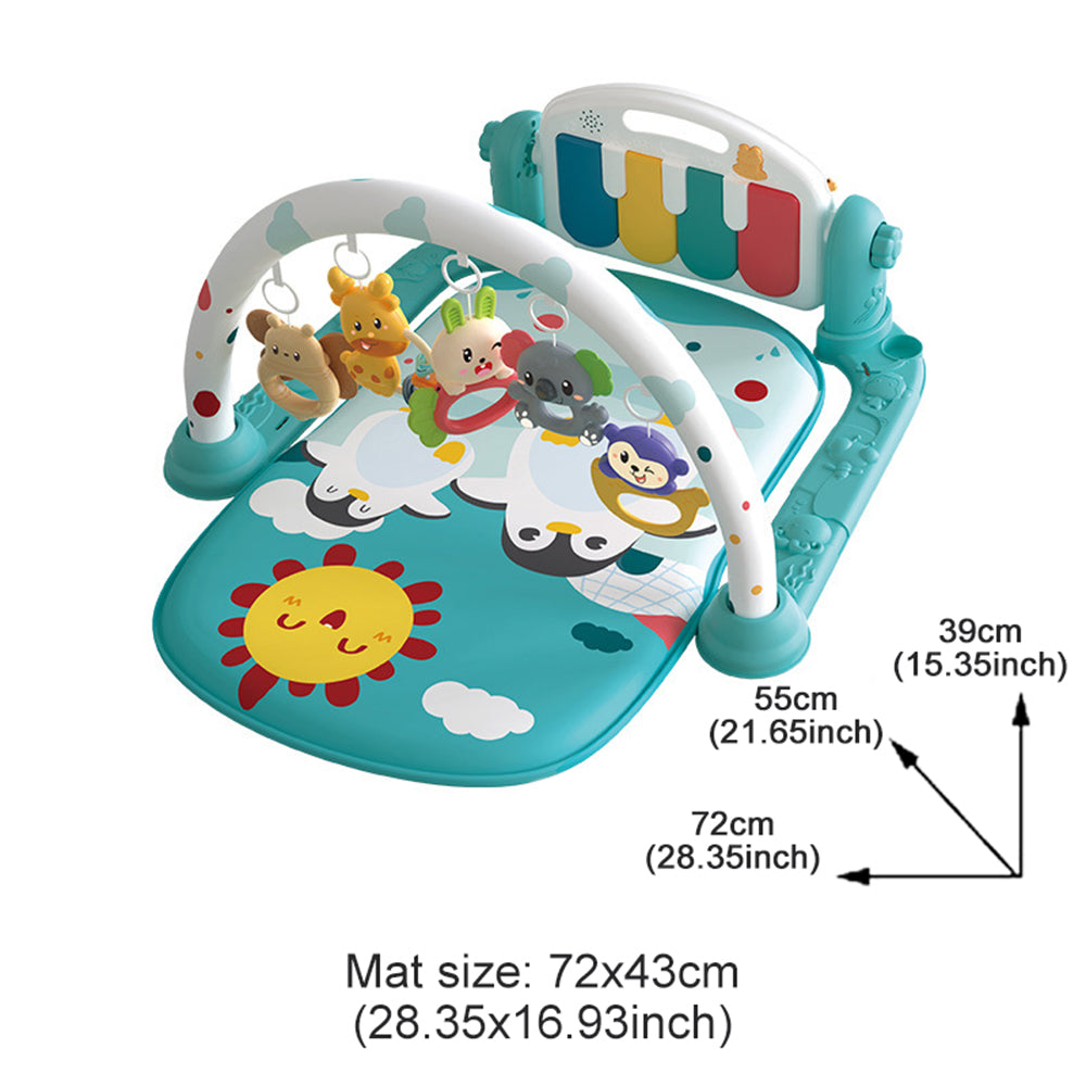 Baby Activity Gym Toy Play Game Mat Newborn with Music Pedal Piano