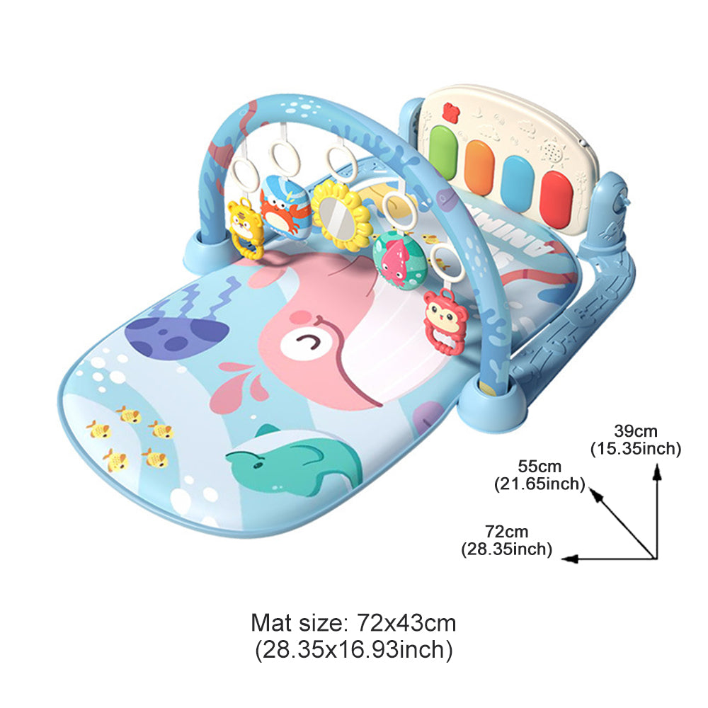 Baby Activity Gym Toy Play Game Mat Newborn with Music Pedal Piano