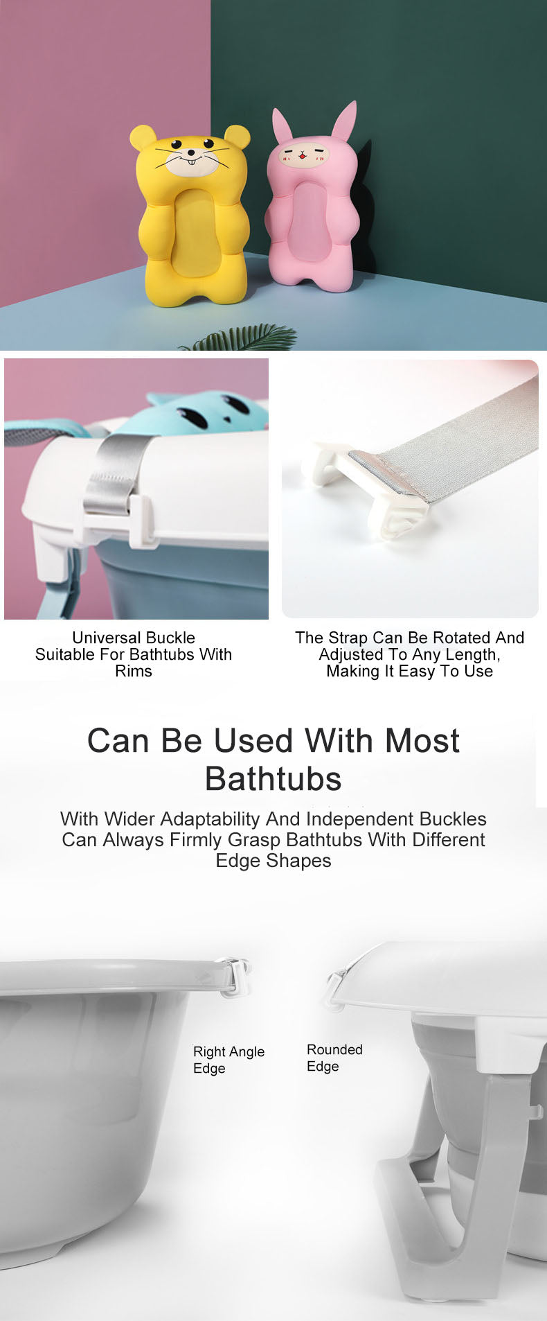 Baby bath mat bed net bag can sit lie for bath tub