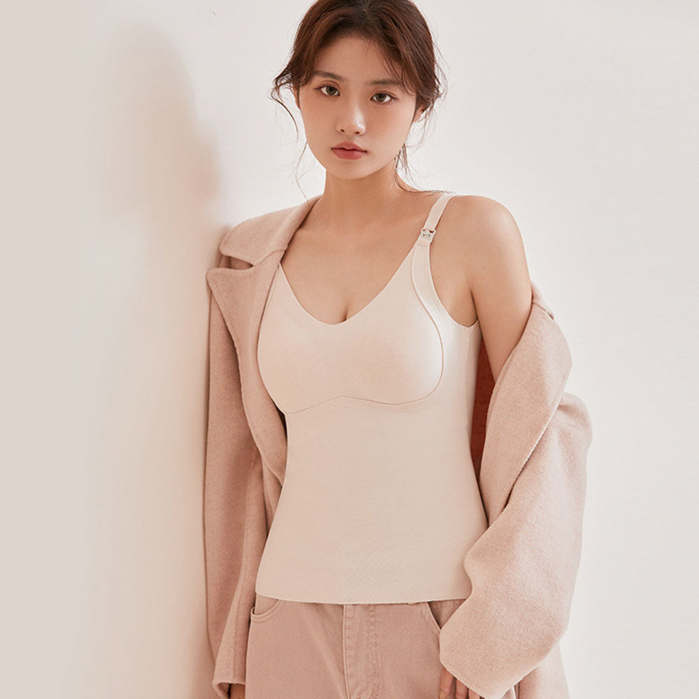 Wirefree Nursing Bras: Thermal Support Vests for Breastfeeding Comfort