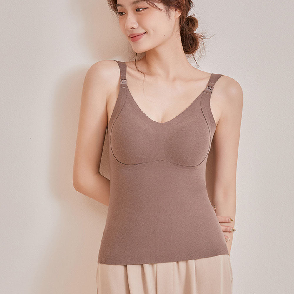 Wirefree Nursing Bras: Thermal Support Vests for Breastfeeding Comfort