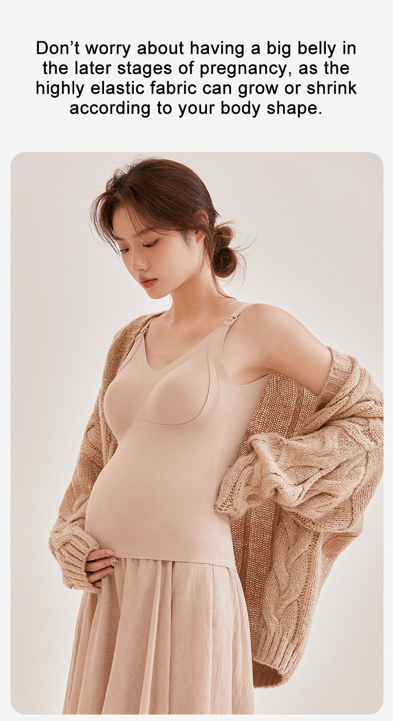Wirefree Nursing Bras: Thermal Support Vests for Breastfeeding Comfort