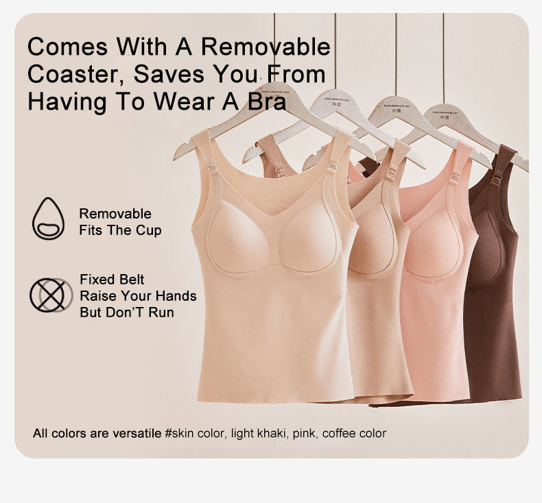 Wirefree Nursing Bras: Thermal Support Vests for Breastfeeding Comfort