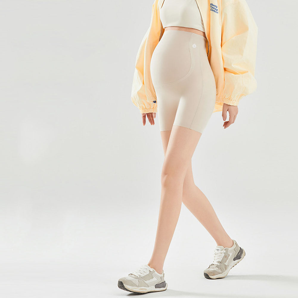 Anti-Slip Belly Support Leggings | Full Coverage for Active Moms