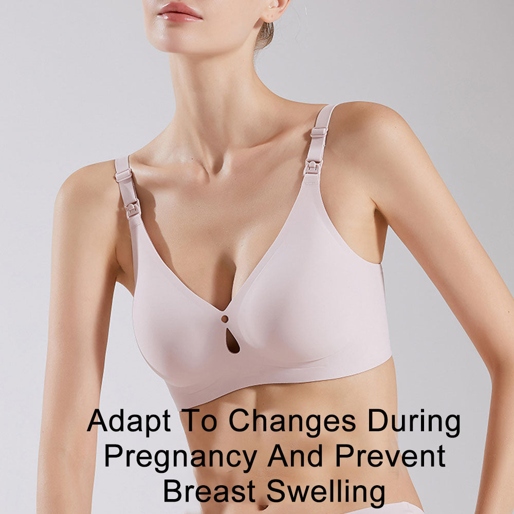 Nursing bras Anti-sagging Thin One-Piece Front-button Large Size