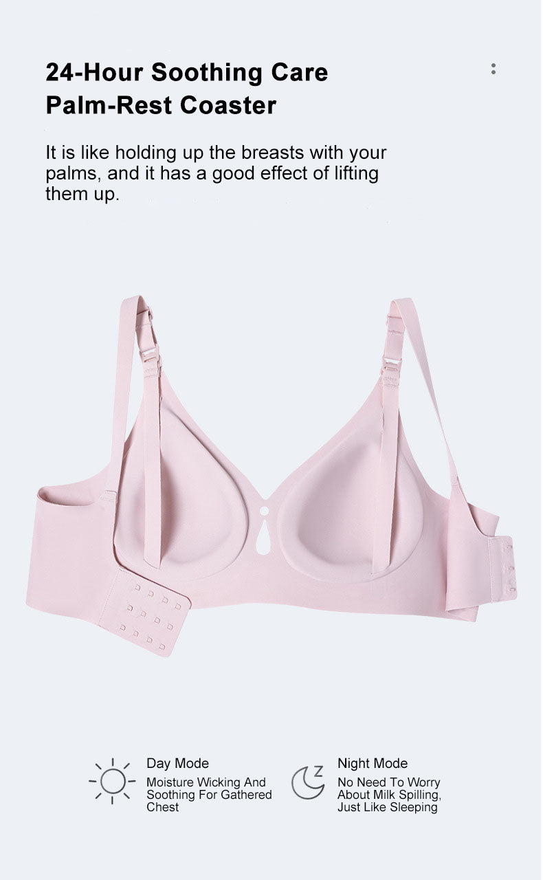 Nursing bras Anti-sagging Thin One-Piece Front-button Large Size