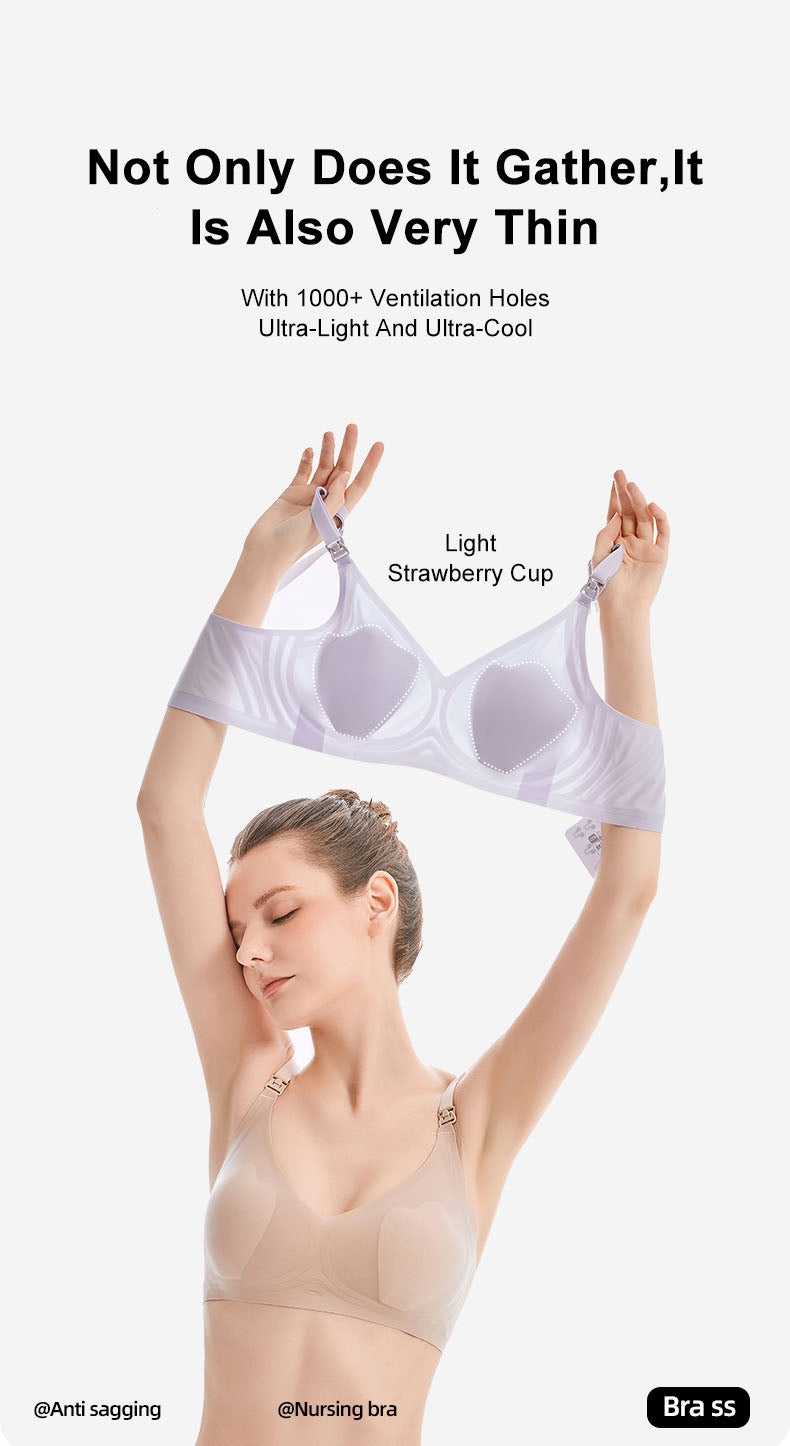 Nursing bras Thin Anti-sagging Soft Comfort Wire Free Supportive