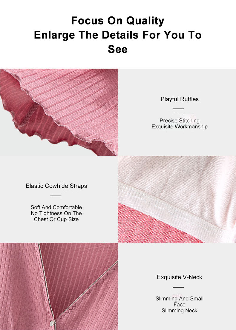 Short Sleeve Nursing Pajama : Button Down Sleepwear for Moms & Bump
