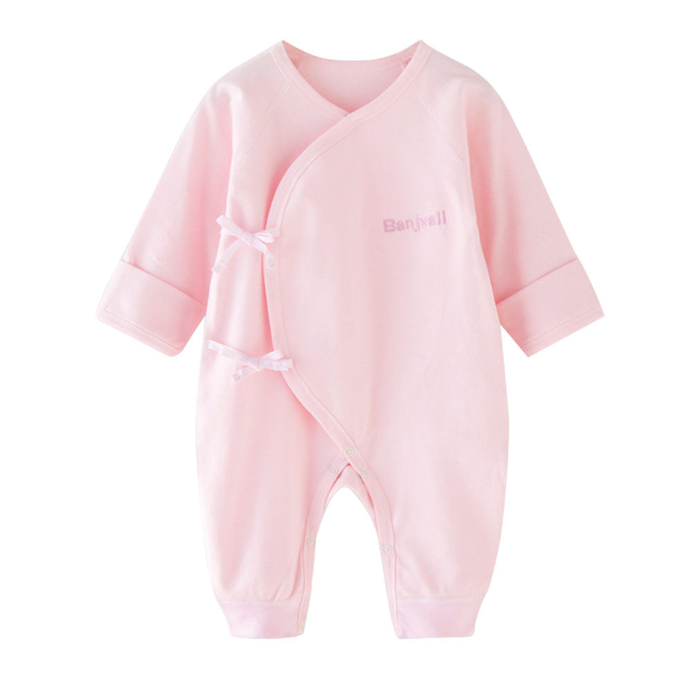 Baby jumpsuit romper clothes long-sleeved pajamas pure cotton spring autumn