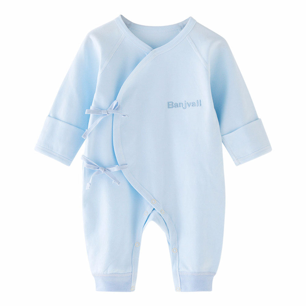 Baby jumpsuit romper clothes long-sleeved pajamas pure cotton spring autumn